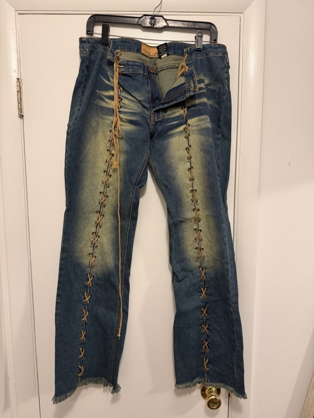 Original Vintage Crest Jeans Lace Up